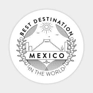 Mexico Minimal Badge Design Magnet